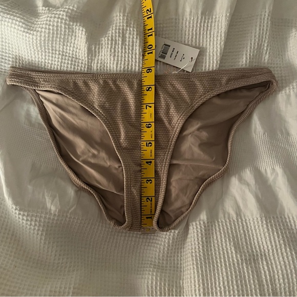 NWT Pilyq Bikini Bottom Swim Tan Beige L - Picture 9 of 9
